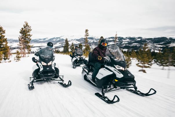 Snowmobiling in Fraser, Colorado