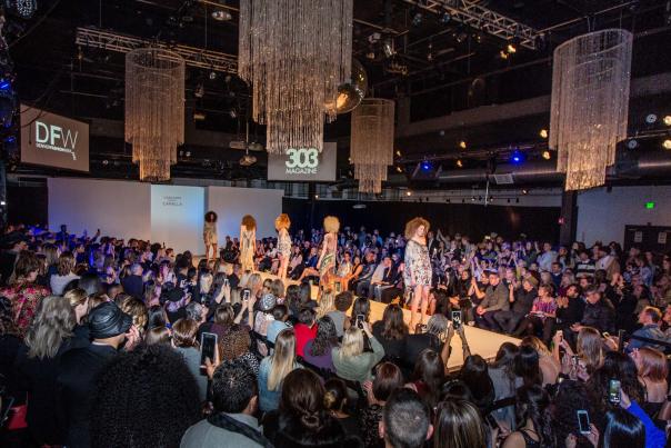 Models walk the runway at Denver Fashion Week.