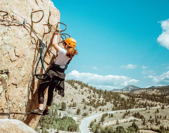 Granite via ferrata in Colorado