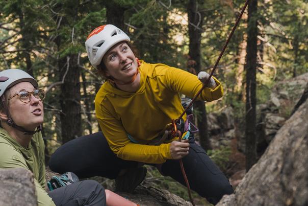 Rock climbing near Denver, Colorado