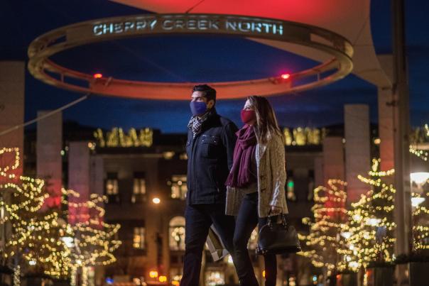 Cherry Creek North Masks Couple