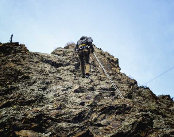 Mount Evan via ferrata in Colorado