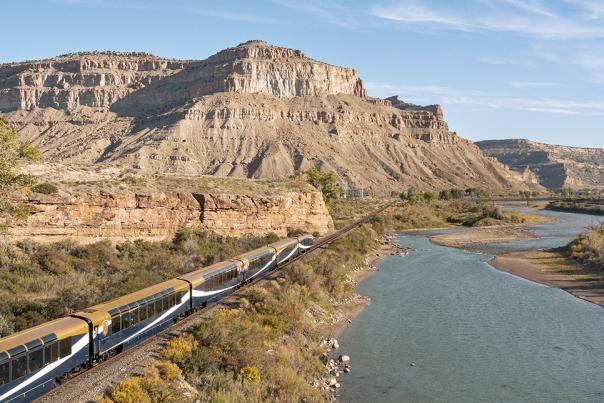 Rocky Mountaineer train from Denver, Colorado, to Moab, Utah